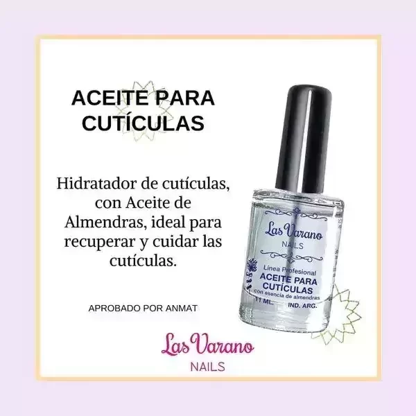 Aceite de cutículas Las Varano