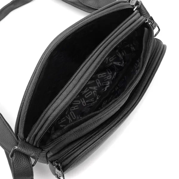 Bandolera Rif// NEGRO / 3 cierres  cod: 39869 3