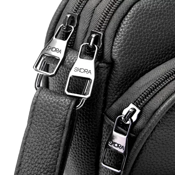 Bandolera Rif// NEGRO / 3 cierres  cod: 39869 4