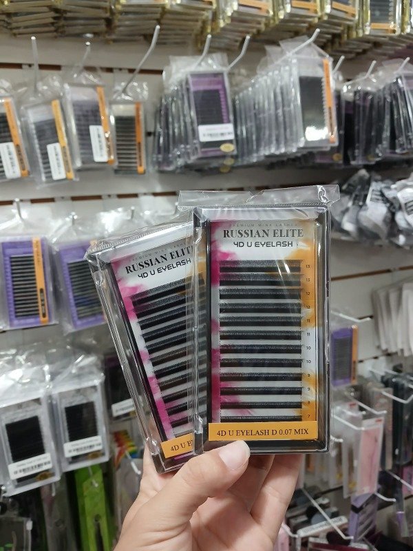 Pestañas tecnológicas 4D U 0.07D MIX RUSSIAN ELITE