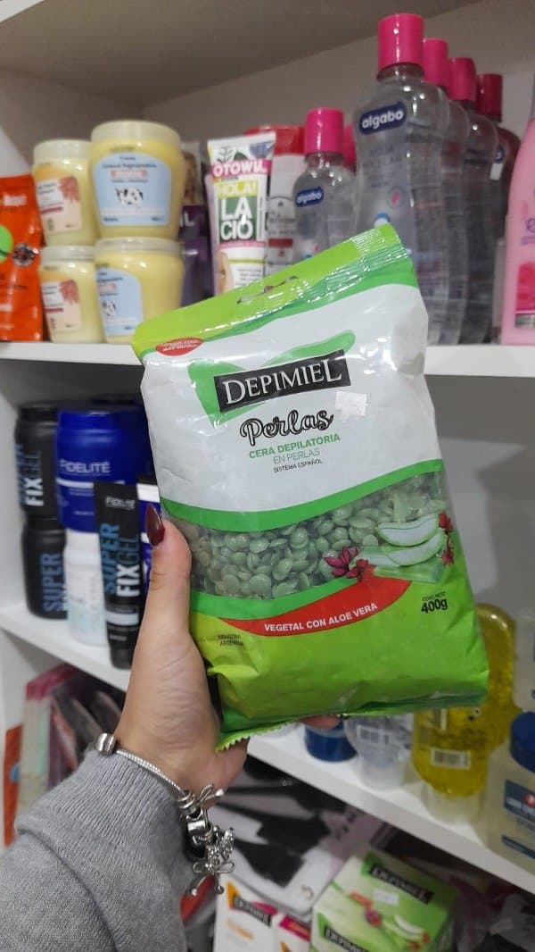 Cera Depilatoria en perla 400g de aloe vera DEPIMIEL