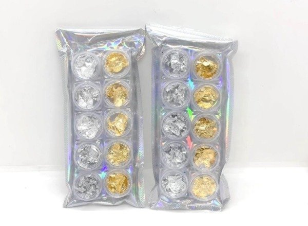 Set papel DORADO Y PLATEADO