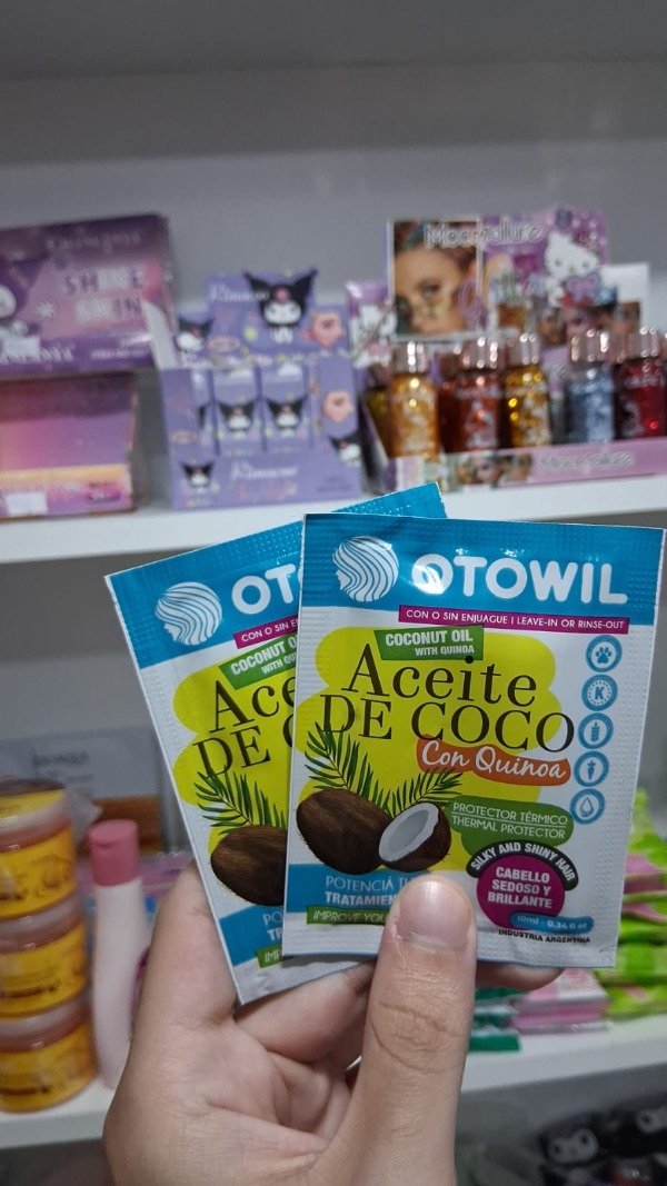 Aceite de coco Otowil en sobre