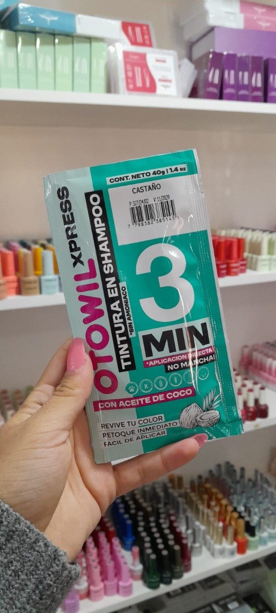 Shampoo con tintura CASTAÑO
