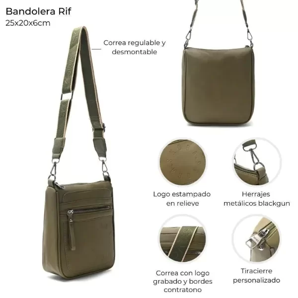 Bandolera Rif verde militar cod:39812