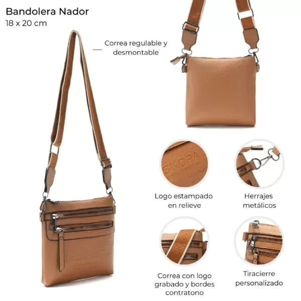 Bandolera Nador color SUELA cod:39830