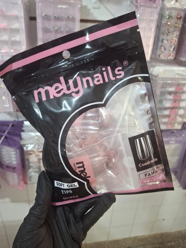 Tips bolsa mely cuadrada 504pcs