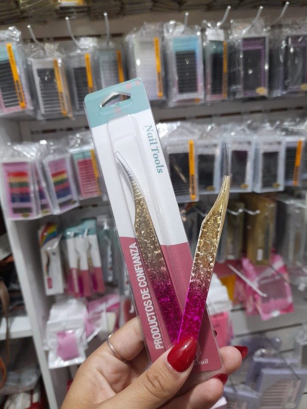 Pinza delfín rosa y dorada DEBBY ROSE