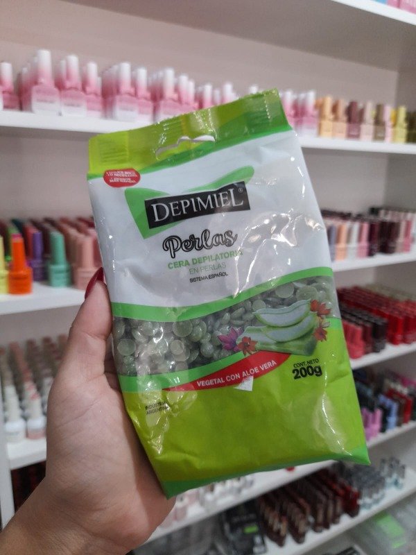 Cera depilatoria en perla de ALOE VERA 200g DEPIMIEL