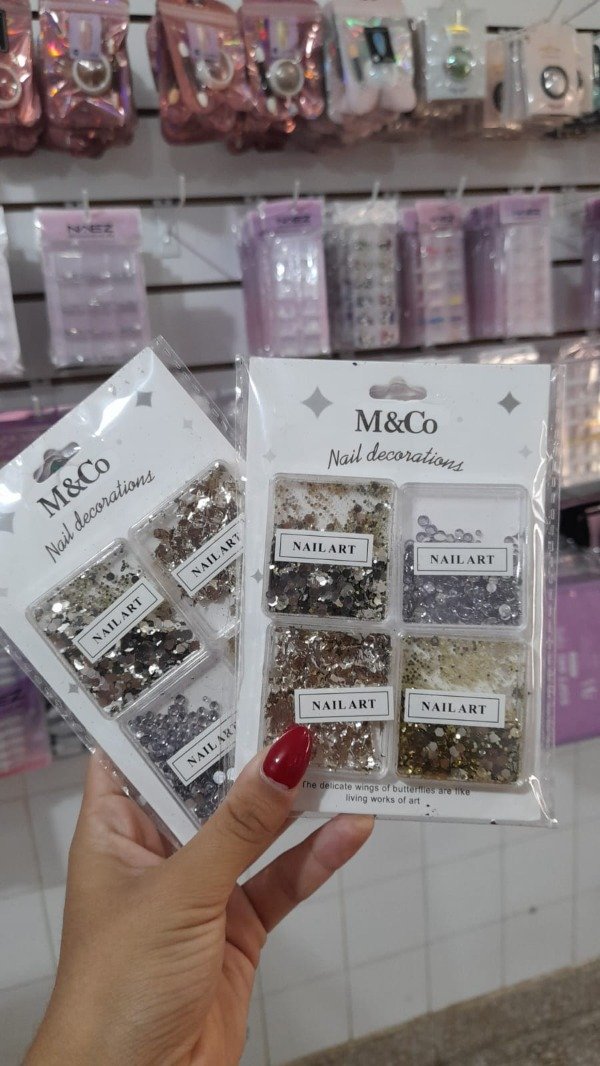 Deco para encapsulado x4 Color dorado y plata