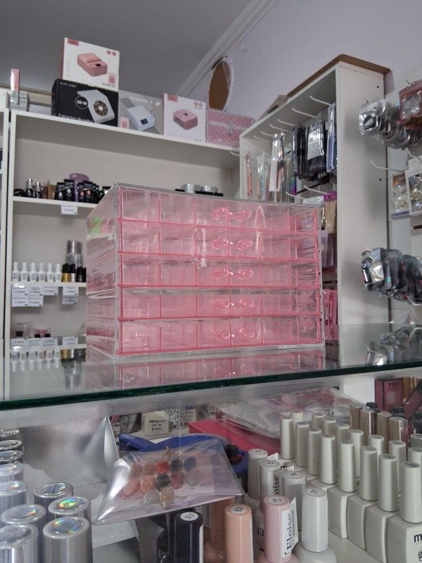 Organizador de DECO con cajoncitos y divisores, de acrílico