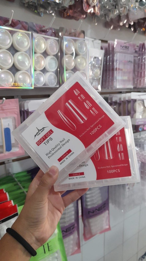 Tips coffin medida 4 PARIS NIGHT 100PCS