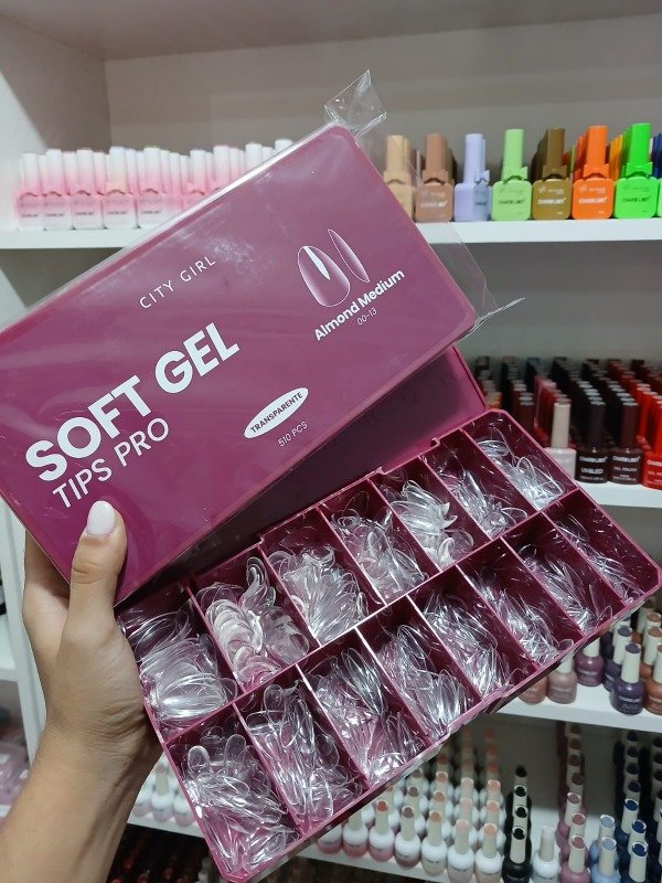Tips almendra medios 510 pcs CITY GIRL