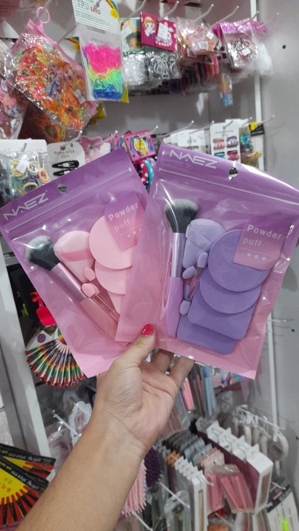 Kit de esponjas con brocha NAEZ