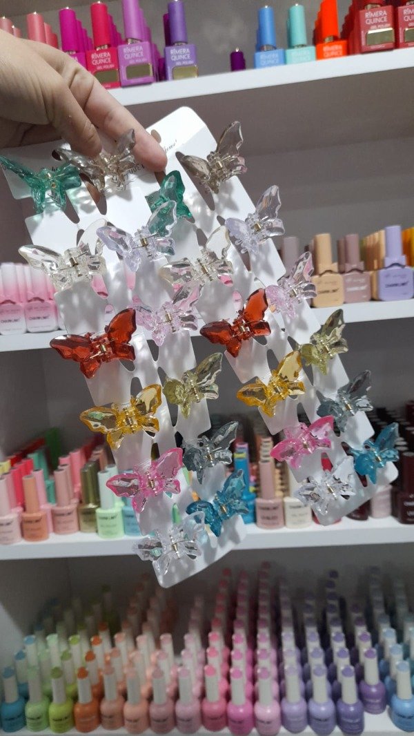 Broches chicos mariposas distintos colores