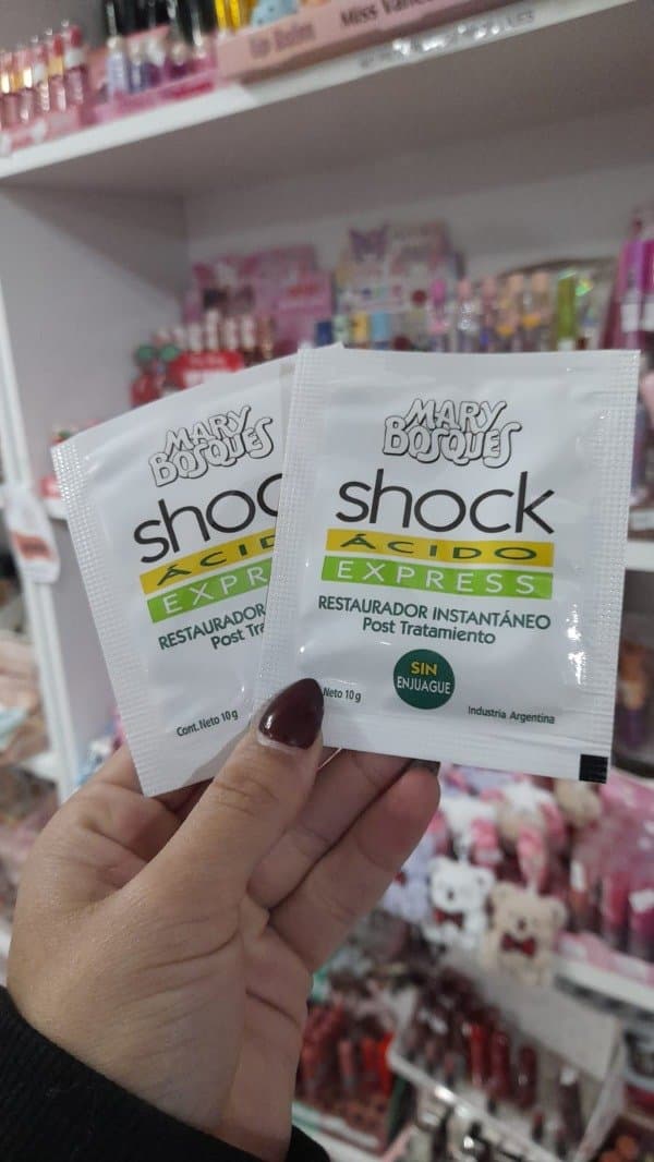 Shock ácido Express Restaurador instantáneo Sin enjuague 10g MARY BOSQUES