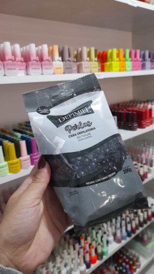 Cera Depilatoria en perla 200g de Lama negra DEPIMIEL