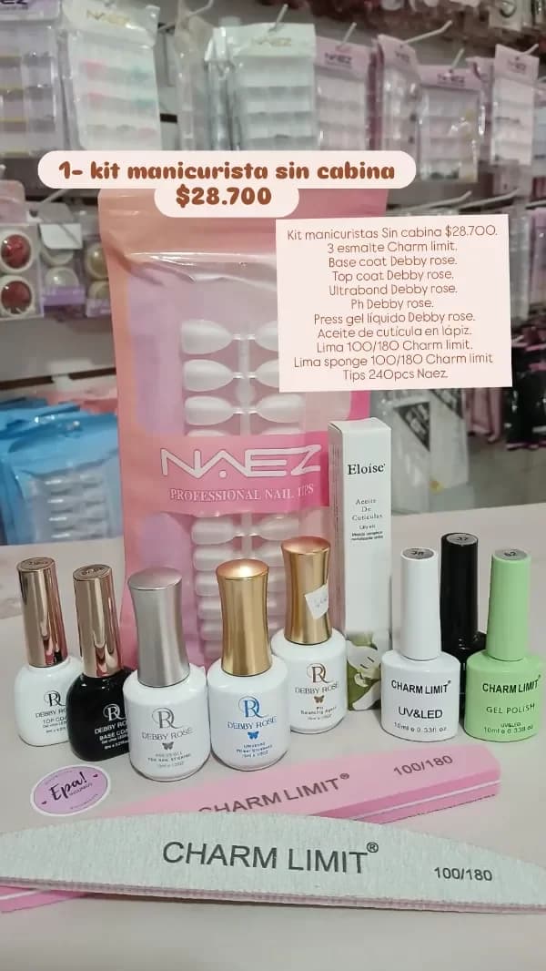 Kit 1 - kit manicurista sin cabina